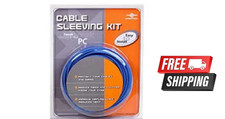Vantec Cable Sleeving Kit - Blue Protect Your Cables &Wires  NEW SHIPS FREE USA picture