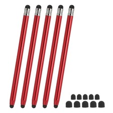 5Pcs Stylus Pens for Touch Screens 2 in 1 Universal Capacitive Stylus Red] picture