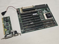 ECS UC4914-G, Socket 3 + Intel Overdrive 486DX2-66MHz + 32MB RAM + ISA Multicard picture