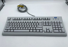 VTG HP Hewlett-Packard C4744-60201 Wired PS/2 Keyboard KB-9970 White picture
