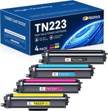 TN223 TN-223BK/C/M/Y Toner Cartridges 4 Pack Replacement for Brother TN-223 picture
