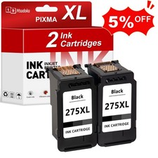 2 Pack PG-275XL Ink Cartridges Black For Canon PIXMA TR4700 TR4722 TS3720 TS3520 picture