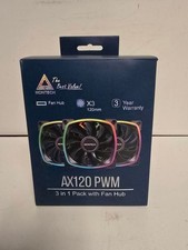 Montech AX120 Rifle Dynamic Bearing 120mm Case Fan - 3 Pack Black RGB picture