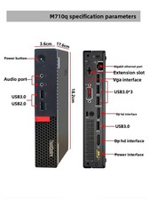 Lenovo ThinkCentre M710q Mini PC Small Form Factor Office Business Computer 2026 picture