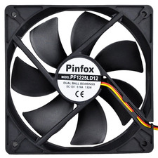 12V DC 120Mm Quiet Cooling Fan Silent, Variable Speed Control by 5V to 12V Input picture