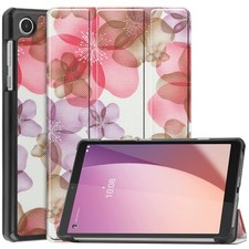 For Lenovo Tab M8 4th Gen Case Folding Folio PU Leather Flower picture