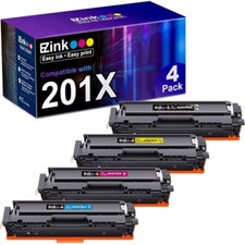 E-Z Ink 201X Compatible for HP 201X Toner Cartridges 4 Pack High Yield CF400 picture