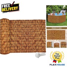 4x16 ft Bamboo Reed Fencing - Stylish Privacy Screen for Patios and Gardens picture