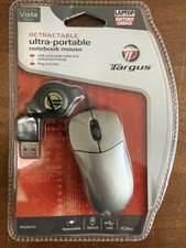Targus Retractable Ultra Portable Laptop Mouse PAUM01U 3” Mini Optical Mouse New picture