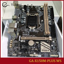 FOR GIGABYTE GA-X150M-PLUS WS DDR4*2 32GB LGA1151 Micro ATX Ｍotherboard Test OK picture