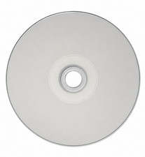 25 Pk CD-R 52X 700MB Blank White Top Glossy Inkjet Hub Printable Discs - No Logo picture
