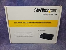 Startech 2 Port USB HDMI KVM Switch w/ Audio & USB 2.0 Hub NEW picture