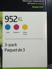 Genuine HP 952 XL 3PK Color Ink Cartridges High Yield (N9K30BN) Sealed picture