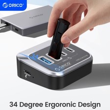RICO 4 Port USB C Hub w/ 2 USB3.2 Gen2 10Gbps Splitter Adapter For Laptop 20Gbps picture