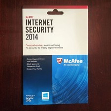 McAfee Internet Security 2014 3 PCs  Retail MIS14EBF3RAA Key Card For Windows picture
