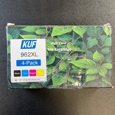 KUF 962XL High Yield Ink Cartridge 4-Pack Black Cyan Magenta Yellow Open Box JB4 picture