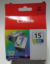 NEW Genuine Canon BCI-15 Color Ink Tank Twin Pack B11 picture