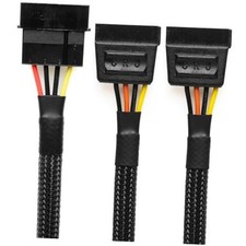 CRJ 4-Pin Molex to Dual5-Pin SATA Power Adapter Cable -2-inch Dual SATA 1 picture