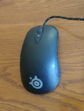 SteelSeries RAW Rubberized Grip Laser USB Gaming Mouse 8 Button M-00001 #62155 picture