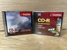 Imation CD-R 13 Pack Storage Media 700MB 52X 80 Min in Jewel Cases NEW Sealed picture
