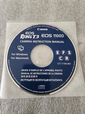 Genuine Canon EOS Rebel T3 EOS 1100D Camera Instruction Manual CD-ROM CT1-7194-0 picture