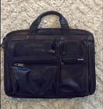 Authentic TUMI Genuine Leather Business Briefcase Laptop Bag picture