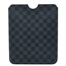 Louis Vuitton Damier Graphite Etui iPad Tablet Case N60033 Black Gray Used picture