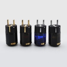 1Pc High Quality 2pin Schuko EU Power Male Plug IEC Connector for Audio picture