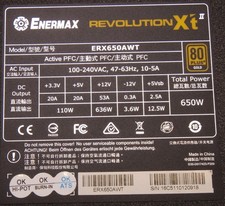 Enermax Revolution Xt ERX650AWT Semi-Modular ATX Power Supply picture