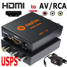Powered HDMI to AV / RCA Converter Box Composite Audio Video CVBS Adapter 1080P picture