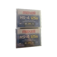 NEW Lot Of 2 Maxell DDS-3 Data Tape Cartridges 12GB  125m HS-4 / 125S IN picture
