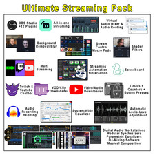 Ultimate Streaming Pack (46 Professional Streaming & Media Tools) (USB or DVD) picture