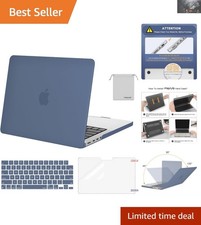 Elegant Steel Blue Hard Shell Case for MacBook Pro 14'' (2021-2025) picture