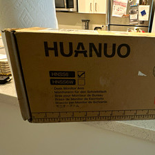 HUANUO HNSS6W White Desk Monitor Arm Mount Tilt/Rotate VESA 75x75 100x100 picture