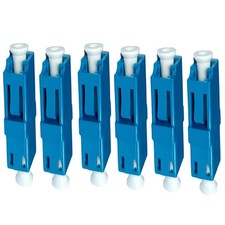 6 Pcs LC to LC Simplex Single Mode Fiber Optic Optical Adapter Coupler Connector picture