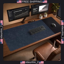 Desk Mat 48x19.7 inches Cork Base PU Leather & Cloth Hybrid picture