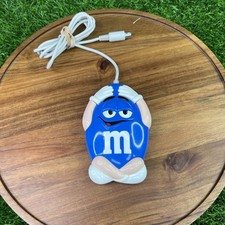 Vintage M&M Blue Computer Serial Mouse PS/2 Wired  - Vintage - Rare - Not Tested picture