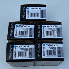 Set of 5 Genuine Lexmark C540A1CG Cyan Toner Cartridges C540 C543 C544 С546 X543 picture