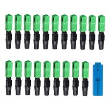 - 20 pcs SC-APC Fiber Optic Quick Assembly Connector Fiber Optic Fast Connect... picture