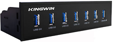 Kingwin 5.25″ Front Panel USB 3.0 Hub 7 Port Include One Fast Charging USB 2.1A picture