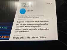 HP LaserJet 125A CB541A Toner Ink Cartridge Cyan Never Opened. picture