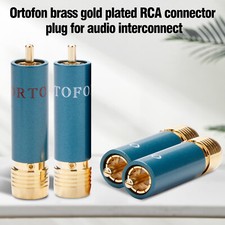 4pcs/lot Gold Plated RCA Plug Hi-end Reference 8NX Audio Cable RCA Connectors picture