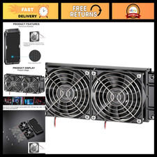 240mm Water Cooling Radiator with Fan - Aluminum Heat Exchanger for PC CPU Cooli picture