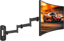 Long Arm Monitor Wall Mount up to 32 Inch, Heavy Duty 3-Section Steel Arm picture