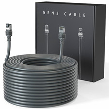 LUCMO Starlink Standard Gen3 100ft RJ45-RJ45 Shielded Outdoor Cable Gray picture