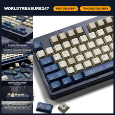 Retro PBT Japanese Anime Keycaps Set - 134 Dye Sublimation Cherry Profile Caps f picture