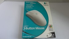 Vintage Logitech Pilot Mouse PS/2 Serial   New Sealed Box picture
