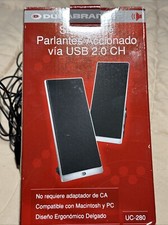 DURABRAND 2.0 CH USB POWERED SPEAKER SYSTEM UC-280 2 Channel MAC & PC Computers picture