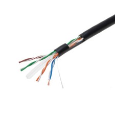 Cat6 Direct Burial UTP 1000ft Bulk 23AWG Solid Bare Copper Ethernet Cable NEW picture