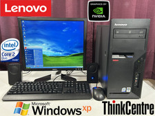 RESTORED Windows XP Vintage Retro Classic Gaming PC Lenovo ThinkCentre picture